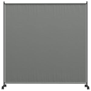 Paravent avec roulettes, gris