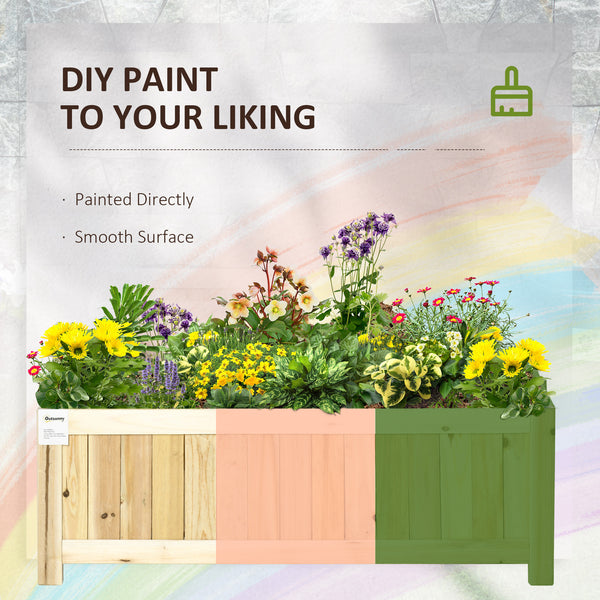 Jardinière surélevée pliable en bois pour jardin et terrasse