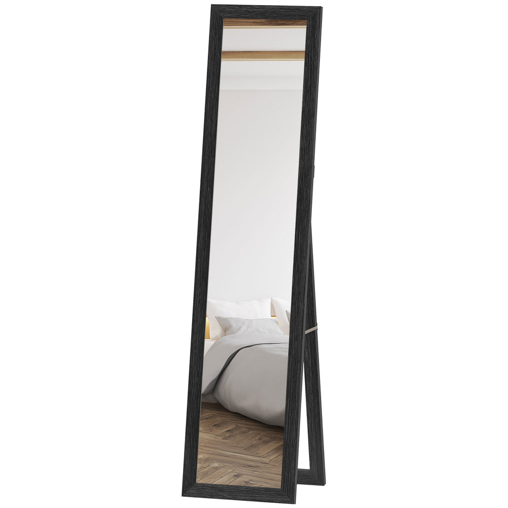 Miroir pleine longueur 38 x 157 cm pour chambre à coucher, noir