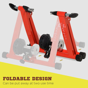 Support magnétique pour vélo d'intérieur, rouge