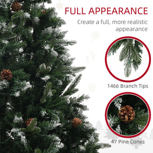 Sapin de Noël artificiel pré-éclairé de 7 pieds avec LED bicolore