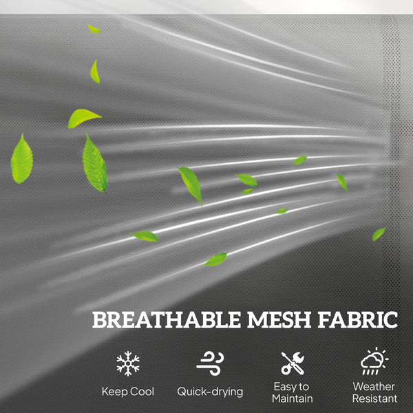 Fauteuil à bascule double avec assise et dossier en maille, gris clair