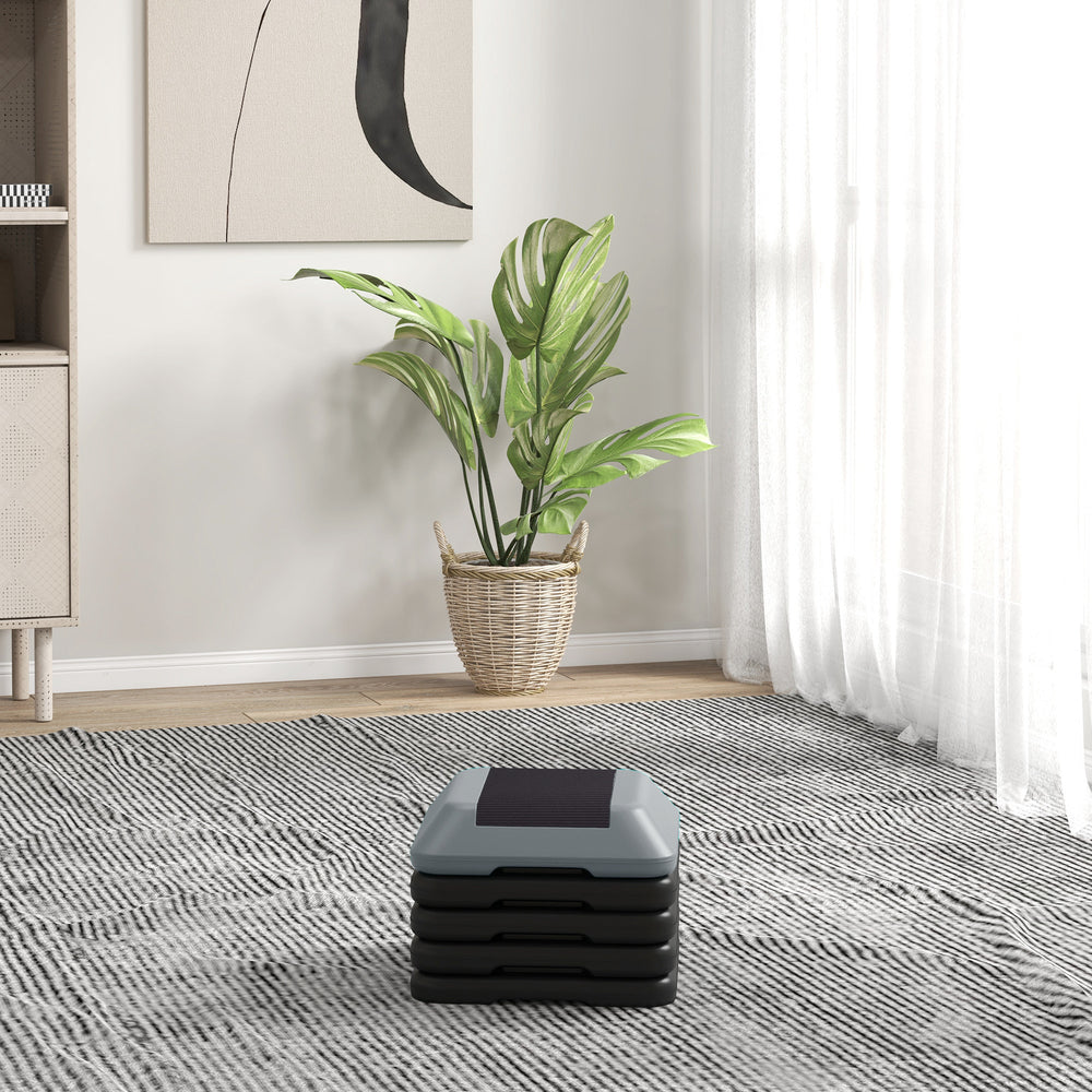 Stepper réglable en hauteur à 5 niveaux, gris