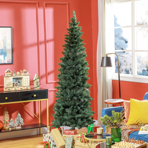 Sapin de Noël artificiel 7 pieds de haut avec 687 branches et base en acier