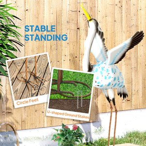 Statue de grue volante