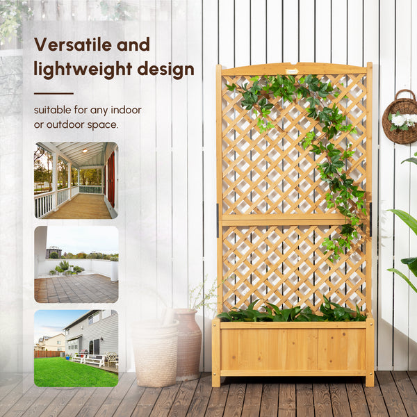 Jardinière surélevée galvanisée en acier avec tiges de renfort, gris clair