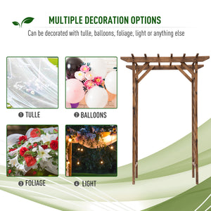 Treillis arquée avec toit de style pergola