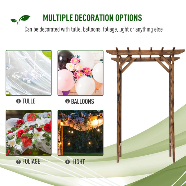 Treillis arquée avec toit de style pergola