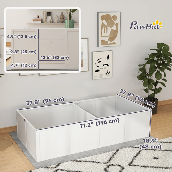 Caisse de mise bas avec porte réglable et amovible
