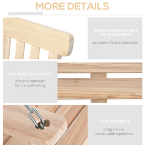 Balancelle suspendue pour 2 personnes en bois