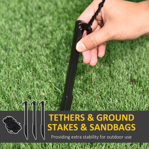 Père Noël gonflable de 2,4 m agitant les mains