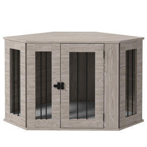 Meuble cage de 41 pouces avec coussin, gris
