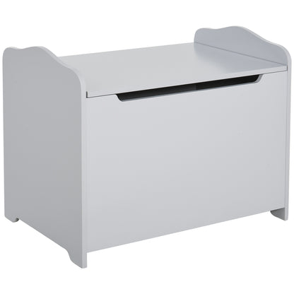 Coffre de rangement en bois pour jouets pour enfants, gris