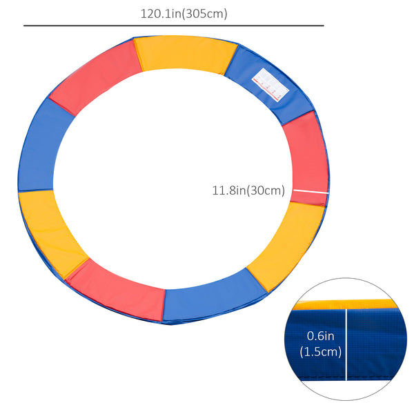 Replacement safety pad for 10-foot trampoline, multicoloured