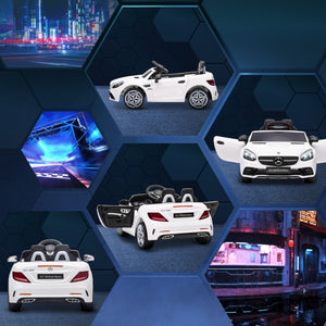 Mercedes SLC 300 12 V avec télécommande parentale, blanc