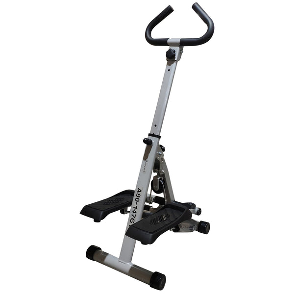 Stepper à hauteur réglable avec écran LCD, noir