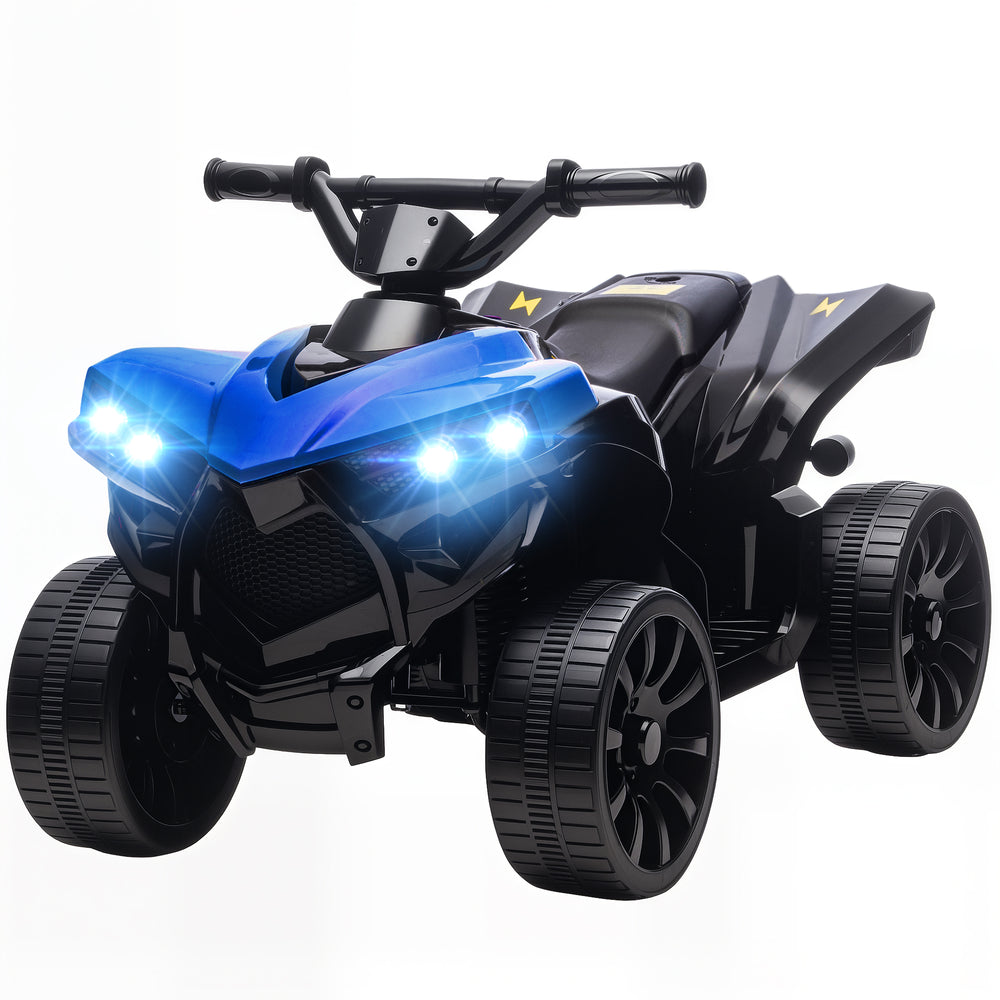 Quad électrique 6V avec musique et phares LED, pour enfanuts de 37 à 72 mois, bleu.