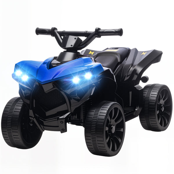 Quad électrique 6V avec musique et phares LED, pour enfanuts de 37 à 72 mois, bleu.