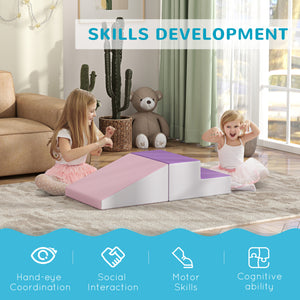 Ensemble de jeux souples 2 pièces pour grimper et ramper, violet