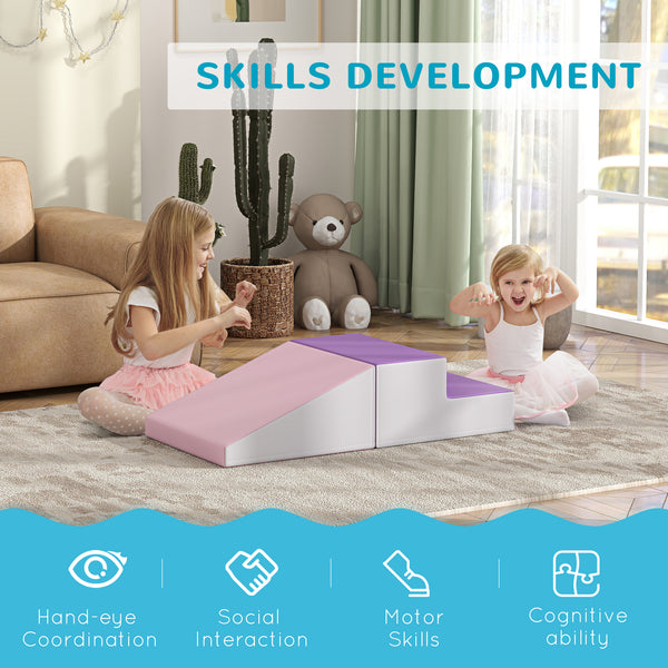 Ensemble de jeux souples 2 pièces pour grimper et ramper, violet