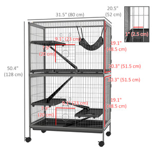 Cage à roulettes à 5 niveaux