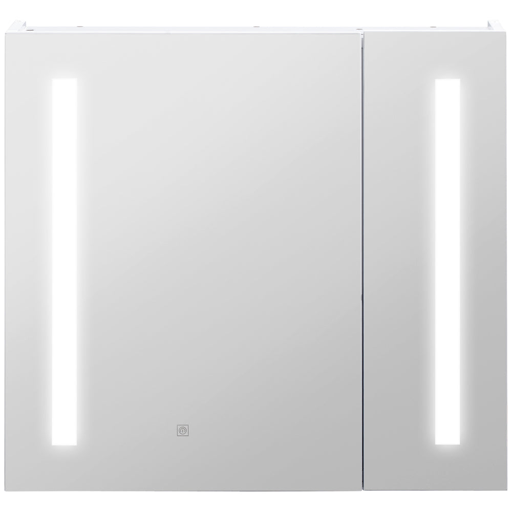 Armoire à pharmacie avec miroir et éclairage, blanc