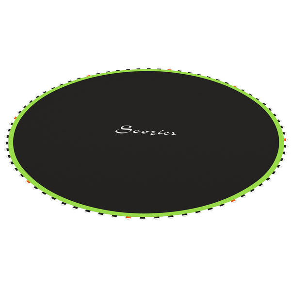 Soozier Trampoline Replacement Mat, Fits 14' Trampoline w/ 80 V-Hooks & 5.5" Springs (Spring & Frame not Included), Green
