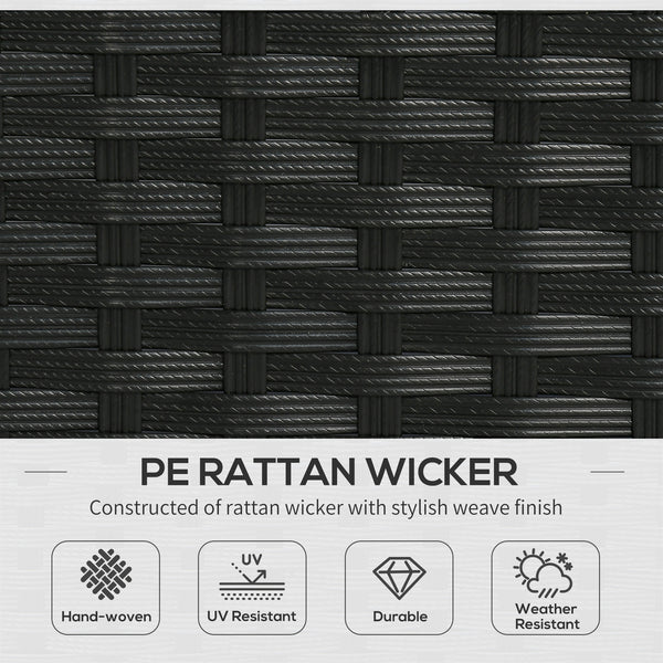 Wicker resin furniture set with retractable pergola, grey