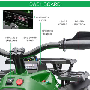 12V Green Off-Road Quad