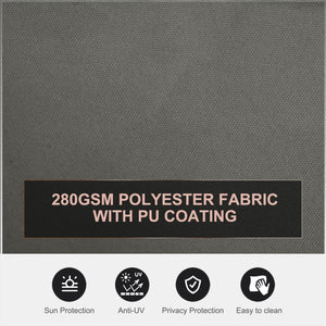 Store extérieur rétractable double face, gris