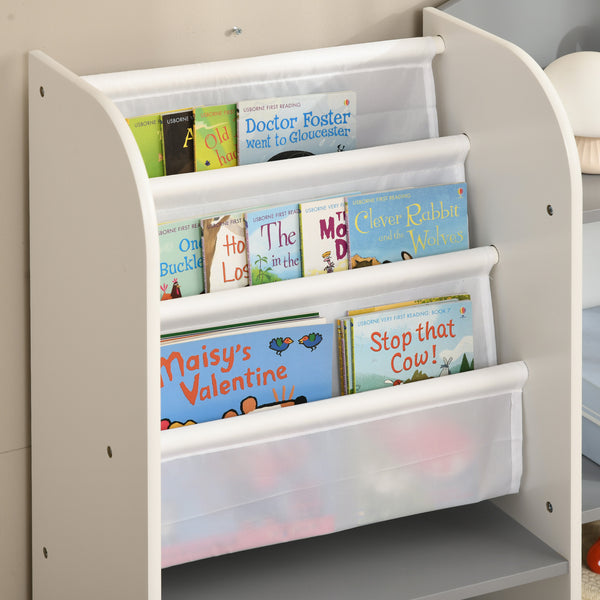 Kids Toy Storage Shelf for Bedroom, Playroom, Nursery, Gray