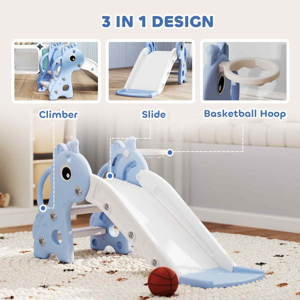Toboggan 3 en 1 pour tout-petits bleu