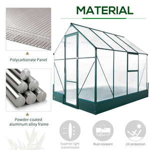 Aluminum greenhouse with temperature-controlled window