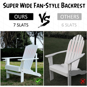 Chaise Adirondack classique Muskoka avec porte-gobelet, blanc