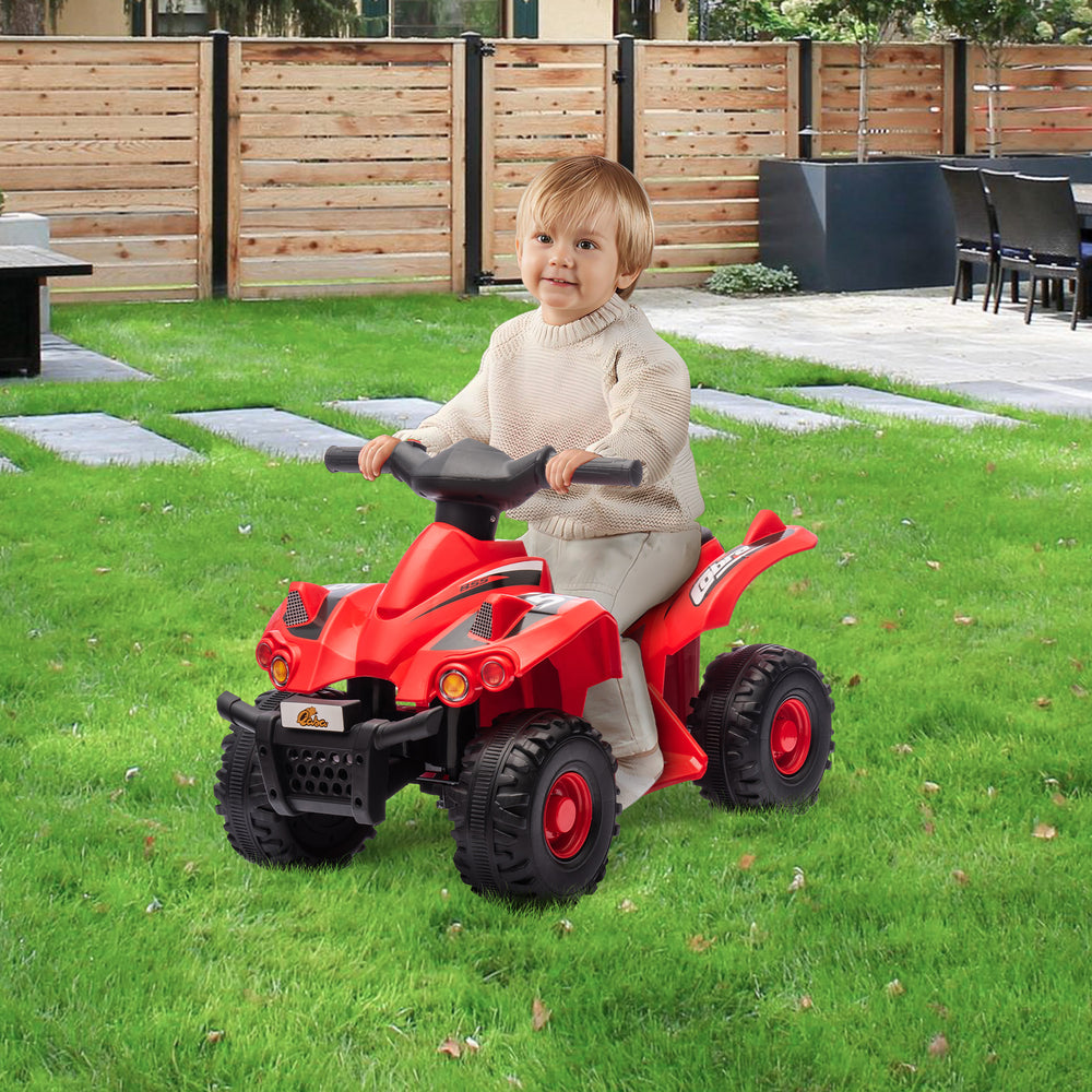 6V Off-Road Quad with Music, Red
