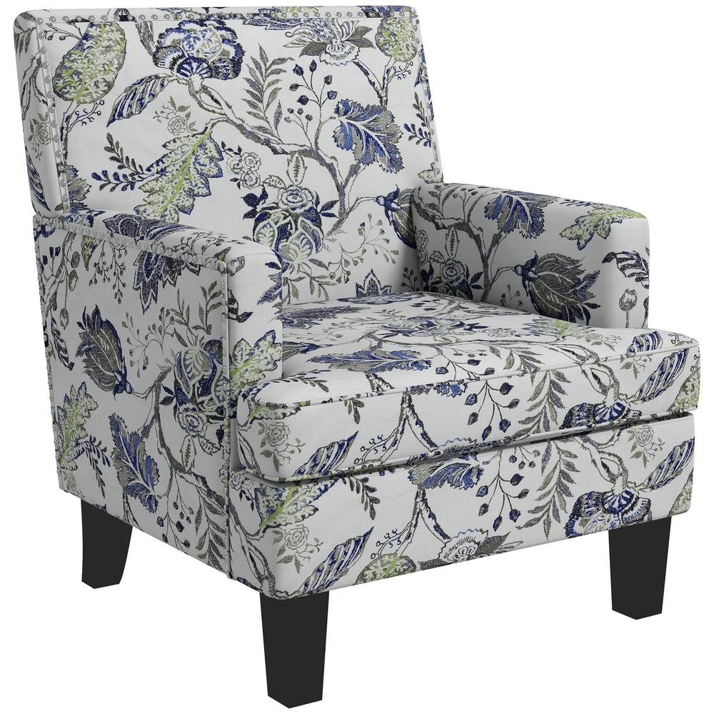 Fauteuil rembourré à motifs floral
