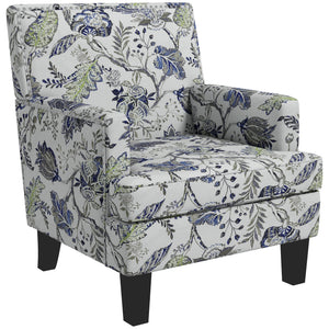 Fauteuil rembourré à motifs floral