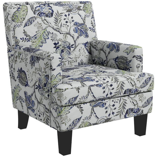 Fauteuil rembourré à motifs floral
