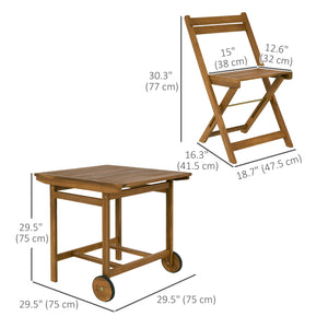 Ensemble de salle à manger 5 pièces en bois