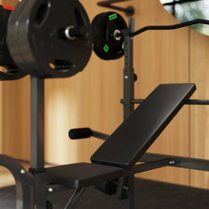 Banc de musculation réglable avec support pour développé couché et tirage latéral