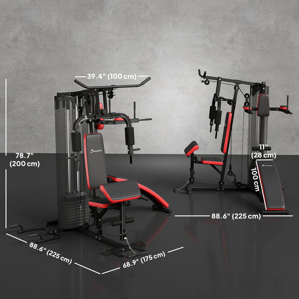 Appareil de musculation multifonction avec banc pour abdominaux