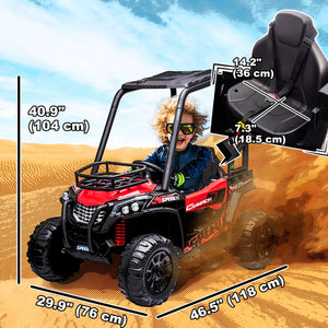 Voiture électrique tout-terrain 12 V rouge