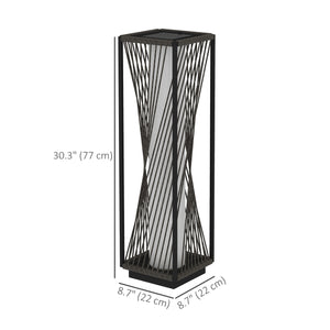 Lampe d'extérieur décorative avec LED marche/arrêt automatique, IP44, pour terrasse, porche, allée, gris