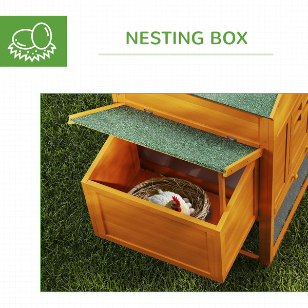 117" Extra Large Chicken Coop with Asphalt Roof
