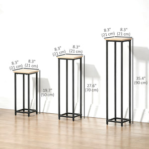 Set of 3 plant stands