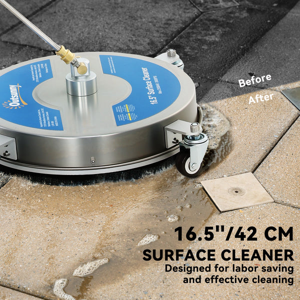 Nettoyeur de surfaces à haute pression  16" avec 4 roues