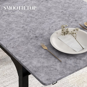 Ensemble pliantes table et chaises pour 2 personnes, gris