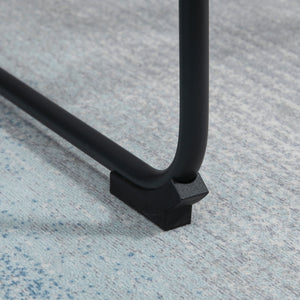 Lot de 2 tabourets de bar vintage en similicuir, marron