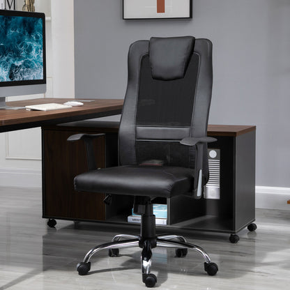 Ergonomic Mesh Office Chair with Tilt Function and Armrests, Black