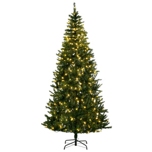 Sapin de Noël artificiel pré-éclairé de 7,5 pieds avec lumière LED blanc chaud